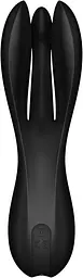 Кліторальний вібратор Satisfyer Threesome 2 Black, 3 гнучкі пальчики, 3 мотори - мініатюра 2