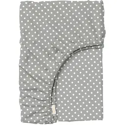 Простирадло на резинці Cosas Grey Dots 90х200х20 см (DropWhiteGrey_90x200x20)