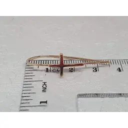 Золоті сережки Платон Хрестики. 1С265/00Б - мініатюра 6
