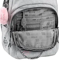 Рюкзак для старшої школи Kite Education teens 2578M HK Сірий (HK26-2578M) - мініатюра 10