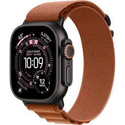 Смарт-годинник Apple Watch Ultra 3 49mm Black Titanium Case with Terra Cotta Alpine Loop Medium (MG9E4)