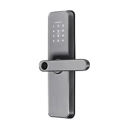 Замок біометричний автономний Trinix TRL-5405BTF Silver L/R з Bluetooth, зчитувачем відбитків пальців і карт Mifare (65-00088) - мініатюра 2