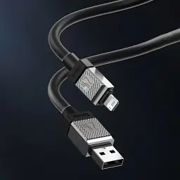 Кабель Baseus CoolPlay Series Fast Charging Cable Type-C to Lightning 20W 2m CAKW000101 Black - мініатюра 4