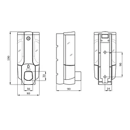 Диспенсер для рідкого мила Kroner KRM Rizze - ACP403 (CV022920) - мініатюра 4