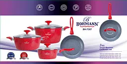 Набір посуду Bohmann BH 7357 red 7 предметів - мініатюра 2