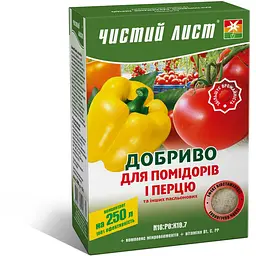 Добриво кристалічне Чистий Лист для помідорів, перцю та інших пасльонових 300 г (10508195) - мініатюра 2