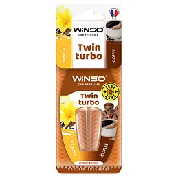 Ароматизатор для авто Winso Twin Turbo Vanilla & Coffee Ваніль та кава подвійна капсула