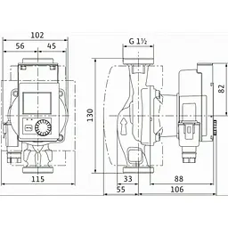 Циркуляційний насос Wilo Stratos PICO 25/0.5-6-130, 1/2" (4244396) - мініатюра 2