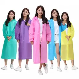 Дощовик універсальний з капюшоном RAINCOAT 150 х 70 см різні кольори
