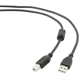Кабель Cablexpert USB 2.0 AM/BM 4.5 m Black [CCF-USB2-AMBM-15] [119049] - мініатюра 2