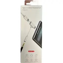 Перехідник Type-C to Type-C Jack 3.5mm white AC-202 XoKo (XK-AC-202-WH) - мініатюра 4