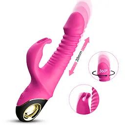 Вібратор з подвійною стимуляцією Zing pink Boss Series 52-00013 102103 - мініатюра 2