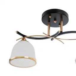 Люстра стельова Brille в коридор E27 60W BK (LK-710S/2) - мініатюра 6
