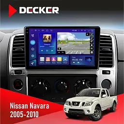 Штатна магнітола Nissan Navara, Pathfinder 2005-2010 Decker D9-005 4x64, DSP, 360, 4G, 2k Decker (НФ-00008934)