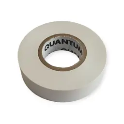 Ізоляційна стрічка Quantum white shinny 18мм/30м (QM-EIT130WS-18/30)