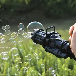 Кулемет для мильних бульбашок Bubble Fun Blaster чорний (1437432953) - мініатюра 6