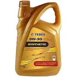 Олива моторна Tedex Synthetic SM/CF SAE: 5W-30 4 л (163614)