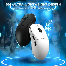 Бездротова магнітна миша Ajazz AJ159 APEX PAW3950 400 мАч RGB Біла - мініатюра 5