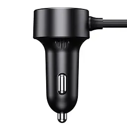 Автомобільний зарядний пристрій Baseus High Efficiency Pro 1-for-2 Car Cigarette Lighter 30W Cosmic Black (C00455300121-00) - мініатюра 5