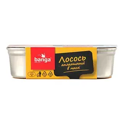Філе лосося Banga атлантичний в олії 120 г - мініатюра 3