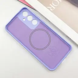 Чохол Silicone Cover Lakshmi Full Camera (AA) with Magnetic Fit для Samsung Galaxy A57 5G Бузковий / Dasheen - мініатюра 3