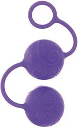 Вагінальні кульки CalExotics California Exotic Posh Silicone O Balls 17.7 см фіолетові