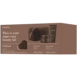 Набір в косметичці Pupa Teddyland Coconut Milk And Cocao Beans: Гель для душа 200 мл + Баттер для тіла 150 мл (8011607393251) - мініатюра 2