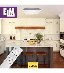 Світильник стельовий з пультом ДУ ELM Mario 36W 3000-6500К IP20 (26-0107) - мініатюра 3