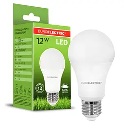 Лампочка EUROELECTRIC LED А60 12W 1100 Lm E27 4000K (LED-A60-12274(AV)) - мініатюра 3
