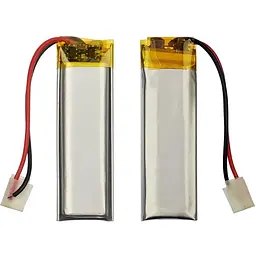 Акумулятор 501240P універсальний з контролером, 5 х 12 х 41 мм (160 mAh)/ для кейсів навушників, bluetooth гарнітур, MP3 плеєрів