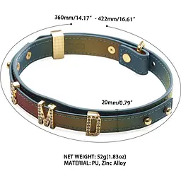 Нашийник Lockink Multi-Color DIY Alphabet Collar - мініатюра 6