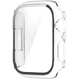 Чохол-накладка DK Пластик Soft-Touch Glass Full Cover для Apple Watch 45mm (clear)