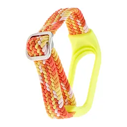 Ремінець Braided Buckle Enhanced Mi Band 3/4/5/6/7 Lime Orange - мініатюра 2