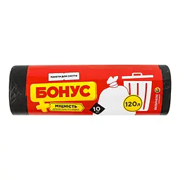Пакети для сміття Бонус, 120 л, 10 шт. - мініатюра 2