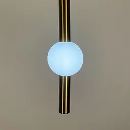 Led світильник латунний у вертикальній формі 60 см на 3 режими | Арт. YG 517B/600 VL AB | Line F - мініатюра 6