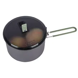 Каструля Bo-Camp Explorer Hard Anodized 1L Сірий-Зелений - мініатюра 4