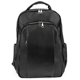 Чоловічий шкіряний рюкзак чорний Tiding Bag 1665A - мініатюра 3