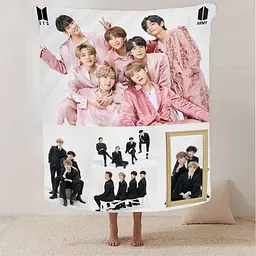 Плед 3D BTS №3 2912_B 13293 135х160 см - мініатюра 2