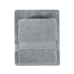 Рушник махровий Lotus Home - Grand soft twist grey сірий 50x90 - мініатюра 2