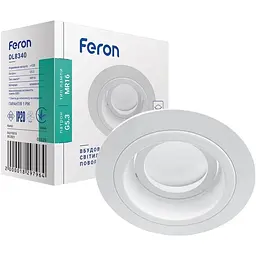 Світильник точковий Feron DL8340 MR16 G5.3 круг білий (01829)