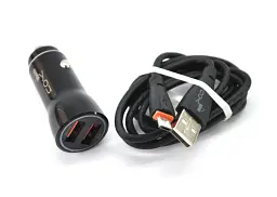 АЗП 4you B2 (total 5A/25W, QC3, Fast Charger, 2 USB, 3.6-12V) black