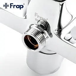 Душова система Frap F2460, поворотний вилив - перемикач на лійку/душ, 1 режим, хром - мініатюра 4