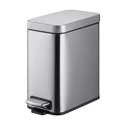 Відро для сміття Mixxus Premium Quadro-TC0105 SS Color з плавним закриттям, прямокутне, 5 л, нержавійка (MI7062) - мініатюра 1