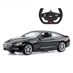 Машинка BMW 6 Series чорний RASTAR модель 1:14 Автомобіль на дистанційному керуванні + пульт
