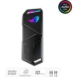 Зовнішня кишеня Asus ROG Strix Arion для SSD M.2 PCIe NVMe ESD-S1C/BLK/G/AS [69862] - мініатюра 10