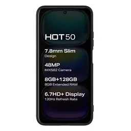 Чохол до мобільного телефона BeCover Infinix Hot 50 (X6720) Black (712282) - мініатюра 3