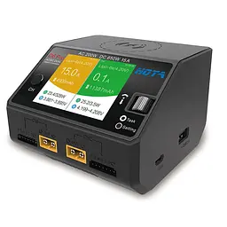 Зарядний пристрій двоканальний HOTA D6 Pro Dual 325W 15A 1-6S LiPo AC/DC FPV бездротова зарядка Black (18768) - мініатюра 2