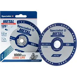 Диск алмазний Specialist+ Metal по металу 125x1.4x22 мм (11/2-VD125R) - мініатюра 2