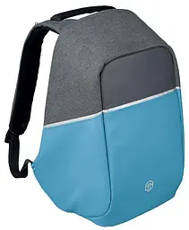 Рюкзак антизлодій з Rfid Topmove IAN352250 12L Сірий з блакитним