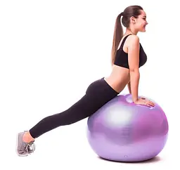 М'яч для фітнесу (фітбол) PowerPlay 4001 Ø75 cm Gymball Фіолетовий + помпа (PP_4001_75_Voilet) - мініатюра 3